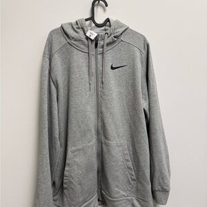 Nike Light Gray Dri-FIT Hoodie